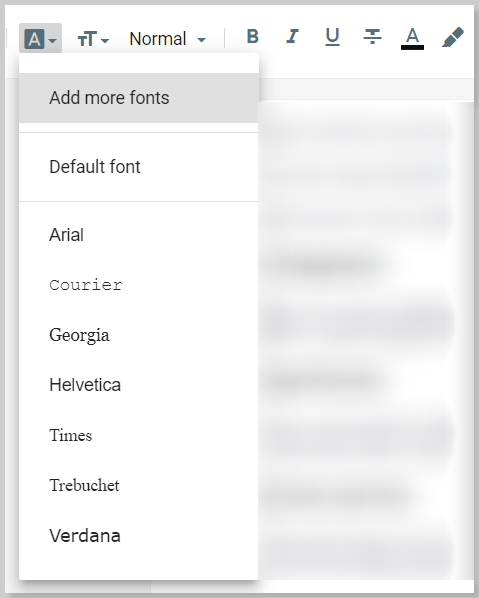 Font Family in Blogger Post Editor