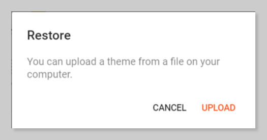 Upload a new custom theme in Blogger