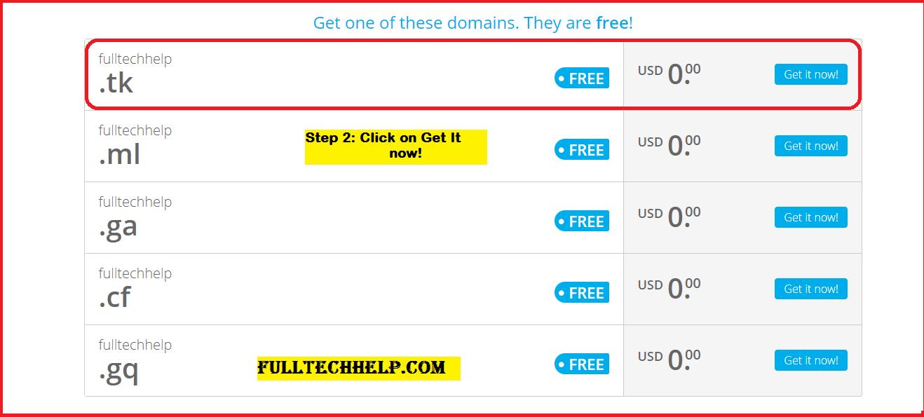 Get a free domain name for your blog