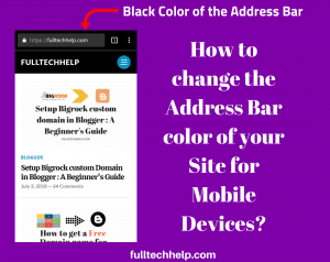 How to change the address bar color of your site for mobile browsers?