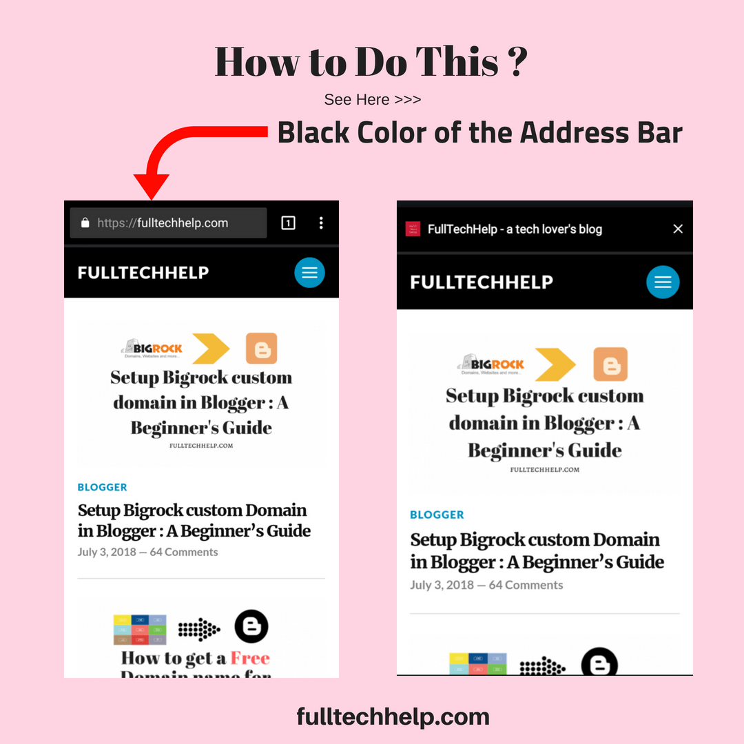 How to change the address bar color of your site for mobile browsers?