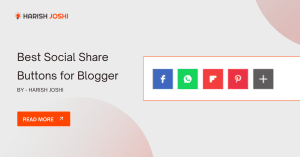Best Social Share Buttons for Blogger