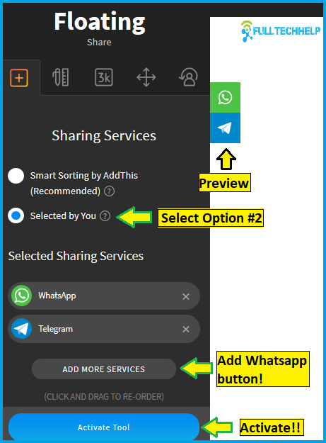 AddThis Floating Share Button Properties