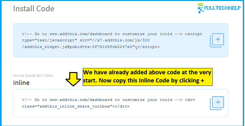 AddThis Inline Code