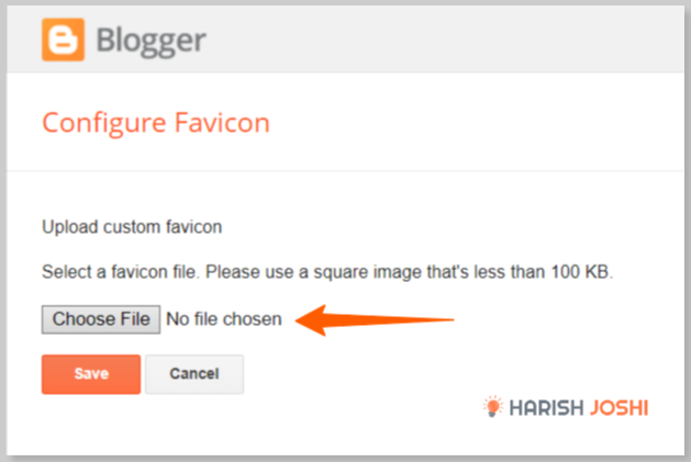 Add Favicon on Blogger