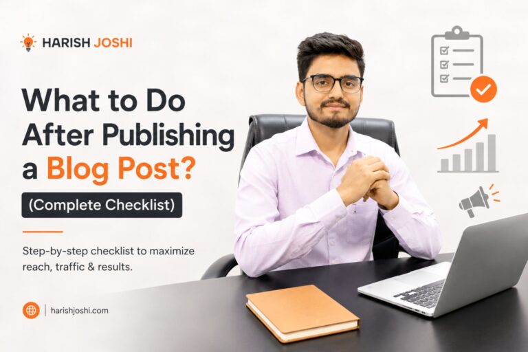 What to do after publishing a blog post